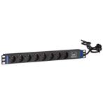 19 inch 8-voudige stekkerdoos met Surge Protection, Computers en Software, Serverkasten, Ophalen of Verzenden, Nieuw