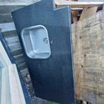 Granieten keukenblad zwart, extra diep, Huis en Inrichting, Keuken | Keukenelementen, Ophalen