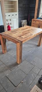 Acacia Houten Eettafel - 160x90, Ophalen, 50 tot 100 cm, Zo goed als nieuw, 150 tot 200 cm