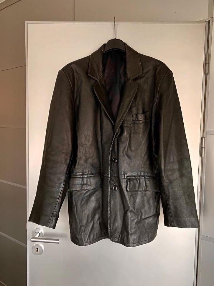 i731 Echt-leren blazer maat 54/56=L/XL jasje leer colbert, Kleding | Heren, Kostuums en Colberts, Zo goed als nieuw, Maat 52/54 (L)
