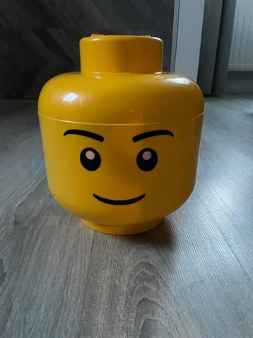 Gele Lego Opbergton - Veel Gebruikt maar nog goed instaat beschikbaar voor biedingen
