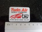 sticker twin air world champion tmv logo techno motor veghel, Ophalen of Verzenden, Merk, Zo goed als nieuw