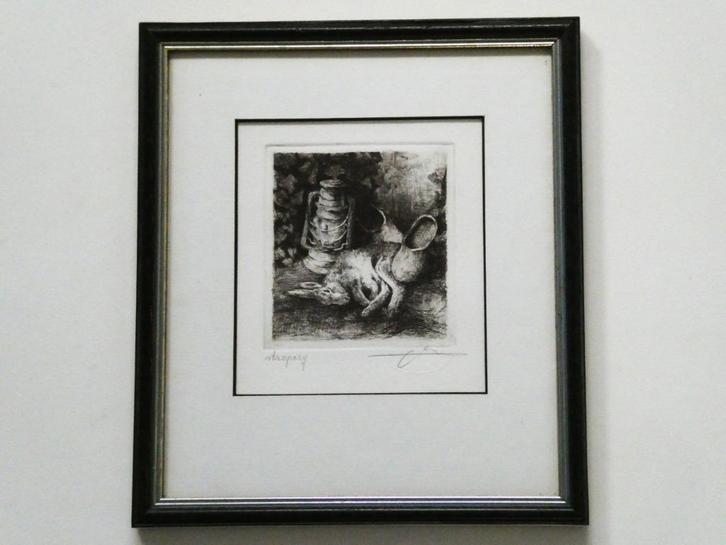 Ets Stroperij van Albert de Vree Zandvliet België gesigneerd, Antiek en Kunst, Kunst | Etsen en Gravures, Ophalen of Verzenden