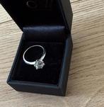 Zilveren ring met een coating witgoud- 18k RGP, Ophalen, 18 tot 19, Zo goed als nieuw, Dame of Heer