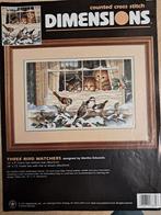 Borduurpatroon Vervaco 3839, three bird watchers, Ophalen of Verzenden, Zo goed als nieuw, Patroon