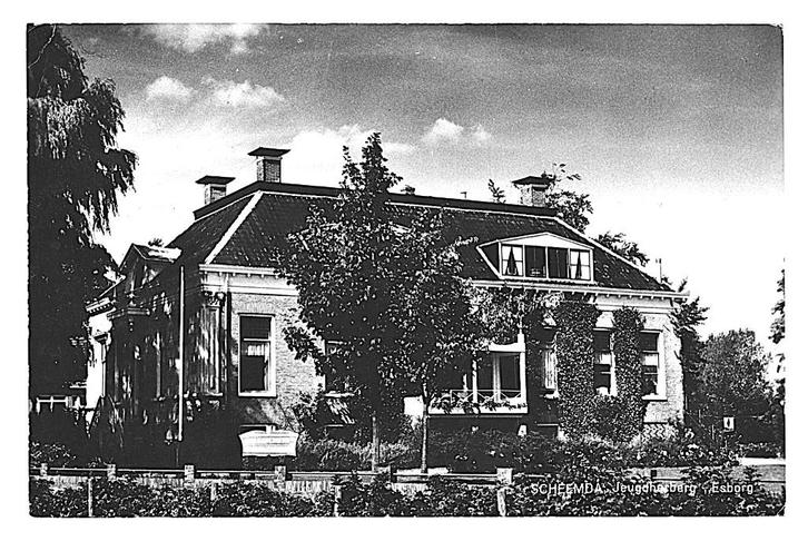 976573 Scheemda 1965 Groningen Jeugdherberg Esborg Gelopen, Verzamelen, Ansichtkaarten | Nederland, Gelopen, Groningen, 1960 tot 1980