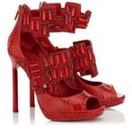 Exclusieve Jimmy Choo laarsjes in slangenleder met Swarovski, Verzenden, Nieuw, Sandalen of Muiltjes, Jimmy Choo