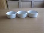 Apilco porcelaine à feu.3 witte ovenschaaltjes D11,5cm H5cm, Huis en Inrichting, Keuken | Servies, Overige typen, Ophalen of Verzenden