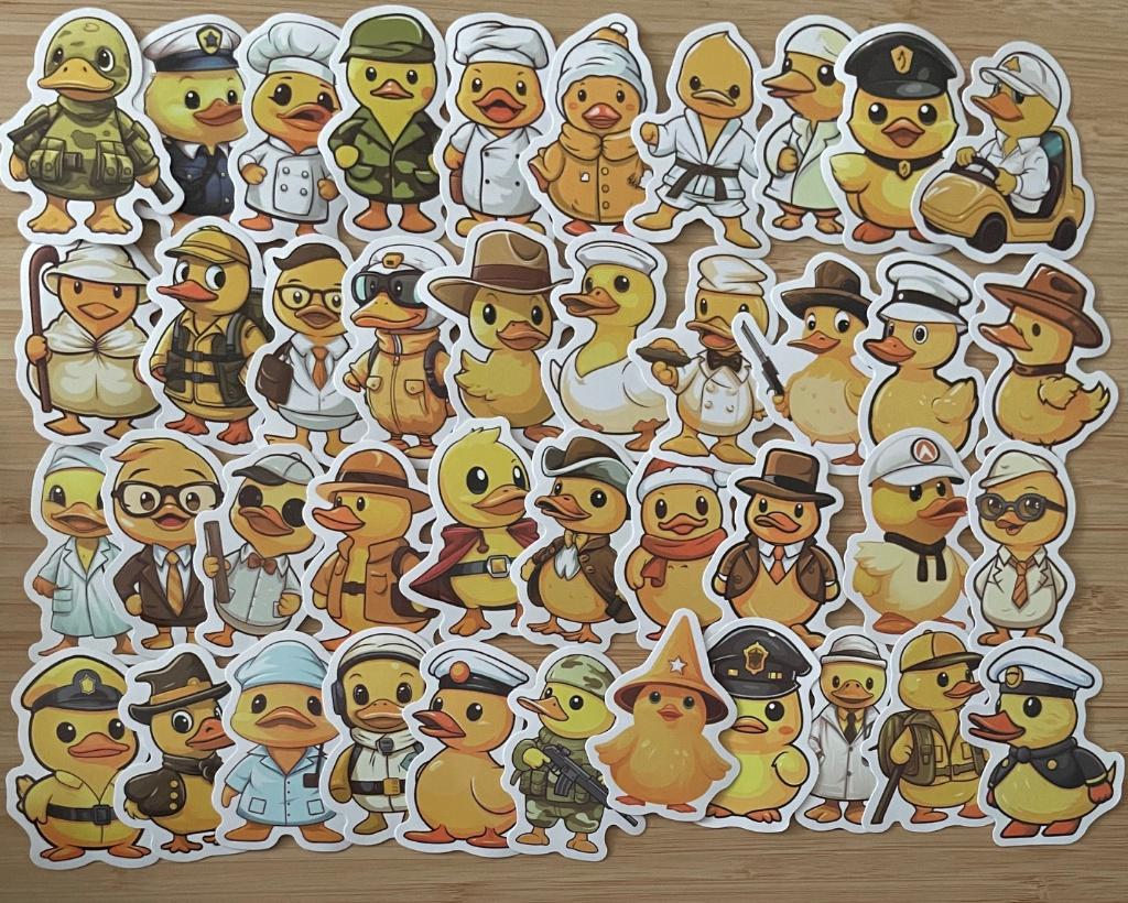Eenden, eendjes stickers, Verzenden, Nieuw, Meerdere stickers