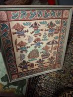 Batik Schilderij - 43 x 47 cm, Antiek en Kunst, Ophalen of Verzenden