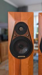 Diapason Nux speakers walnotenhout zelden aangeboden., Zo goed als nieuw, 120 watt of meer, Front, Rear of Stereo speakers, Ophalen