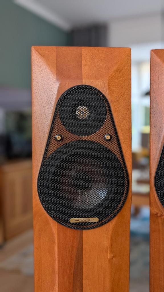 Diapason Nux speakers walnotenhout zelden aangeboden., Audio, Tv en Foto, Luidsprekers, Zo goed als nieuw, Front, Rear of Stereo speakers