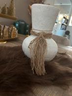 Witte ibiza vaasje, Huis en Inrichting, Lampen | Lampenkappen, Ophalen of Verzenden, Zo goed als nieuw, Rechthoekig, Minder dan 25 cm