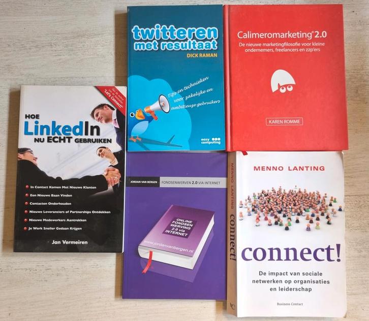 5 Boeken over Social Media, Marketing en Internet - gratis, Boeken, Economie, Management en Marketing, Gelezen, Management, Ophalen