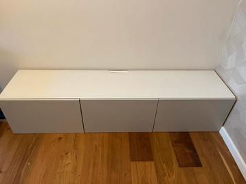 IKEA Besta TV Meubel - Grijs/Wit - afbeelding 1