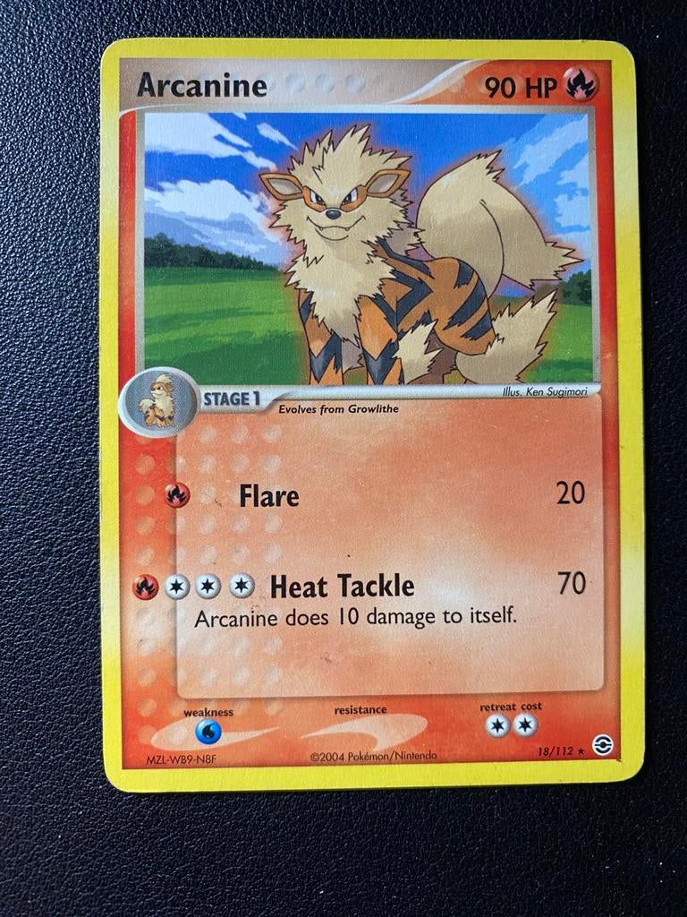 Arcanine - Ex FireRed & LeafGreen - 18/112 - Pokemon kaart, Ophalen of Verzenden, Zo goed als nieuw