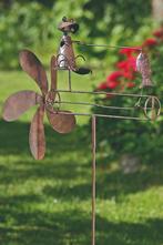 Leuke tuinsteker, tuinprikker Vissende Kikker, bruin, Tuin en Terras, Ophalen of Verzenden, Nieuw