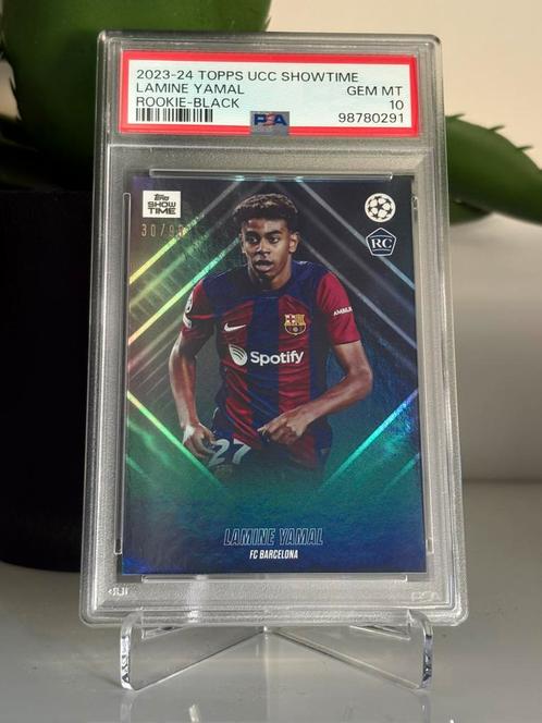 Lamine Yamal Rookie Black /99 – PSA 10 – Pop 1 UCL, Hobby en Vrije tijd, Verzamelkaartspellen | Overige, Zo goed als nieuw, Losse kaart
