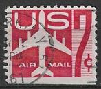 USA 1958/1960 - Yvert 51 PA O - Getekend vliegtuig (ST), Postzegels en Munten, Postzegels | Amerika, Ophalen, Noord-Amerika, Gestempeld