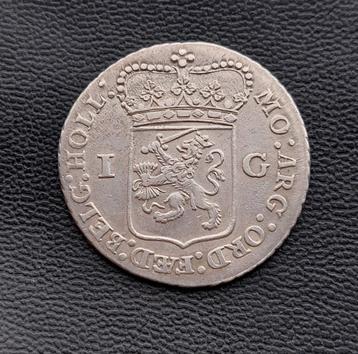 Gulden 1792 holland zilver provinciaal zilveren munt  beschikbaar voor biedingen