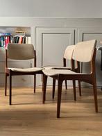 3 mahoniehouten eetkamerstoelen, Huis en Inrichting, Stoelen, Ophalen, Gebruikt, Drie, Hout