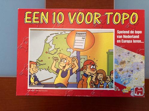 Een 10 voor Topo (compleet!), Hobby en Vrije tijd, Gezelschapsspellen | Bordspellen, Zo goed als nieuw, Drie of vier spelers, Ophalen of Verzenden