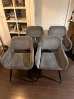 Eetkamerstoelen 4 stuks, Ophalen, Gebruikt, Vier, Stof