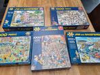 5 Jan van Haasteren puzzels, Hobby en Vrije tijd, Denksport en Puzzels, Ophalen, 500 t/m 1500 stukjes, Gebruikt, Legpuzzel