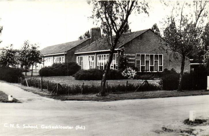 C.N.S. School, Gerkesklooster [Frl.] - ongelopen, Verzamelen, Ansichtkaarten | Nederland, Ongelopen, Noord-Brabant, Voor 1920