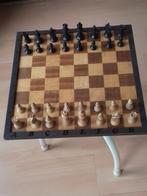 Mooi overzichtelijk schaak/ dambord met stukken, Hobby en Vrije tijd, Gezelschapsspellen | Bordspellen, Ophalen of Verzenden