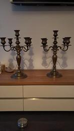 Koperen kandelaar met 5 armen, 55 cm hoog, Ophalen of Verzenden, Koper of Brons