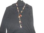 Mooie ketting van SARI (meer sieraden van SARI), Ophalen of Verzenden, Zo goed als nieuw, Bruin, Overige materialen
