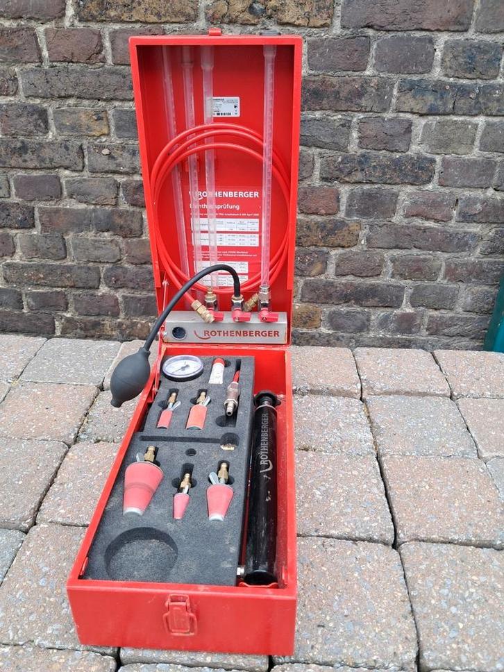 Rothenberger Rotest universele gas- en waterleidingen tester, Doe-het-zelf en Verbouw, Gereedschap | Overige machines, Zo goed als nieuw