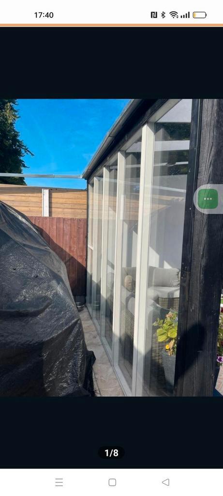 Dubbelglas wanden - Zo goed als nieuw!, Doe-het-zelf en Verbouw, Glas en Ramen, Ophalen of Verzenden