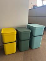 Brabantia prullenbak Sort & Go afvalemmer 3 stuks, Ophalen of Verzenden, Zo goed als nieuw, Kunststof, Minder dan 50 cm
