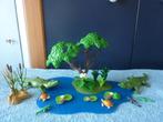 playmobil krokodillen vijver en hovercraft met krokodil, Ophalen of Verzenden