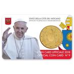 coincard vaticaan nr 9 of 8, Setje, Ophalen of Verzenden, 50 cent, Vaticaanstad