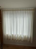 Gordijnen met rails - Crème/Beige, Huis en Inrichting, Ophalen, Gebruikt, 100 tot 150 cm, Crème