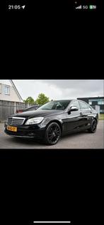 Mercedes-Benz C-Klasse 1.8 C180 Kompr. Sedan 2008 Zwart, Auto's, 1385 kg, Achterwielaandrijving, 1796 cc, Zwart