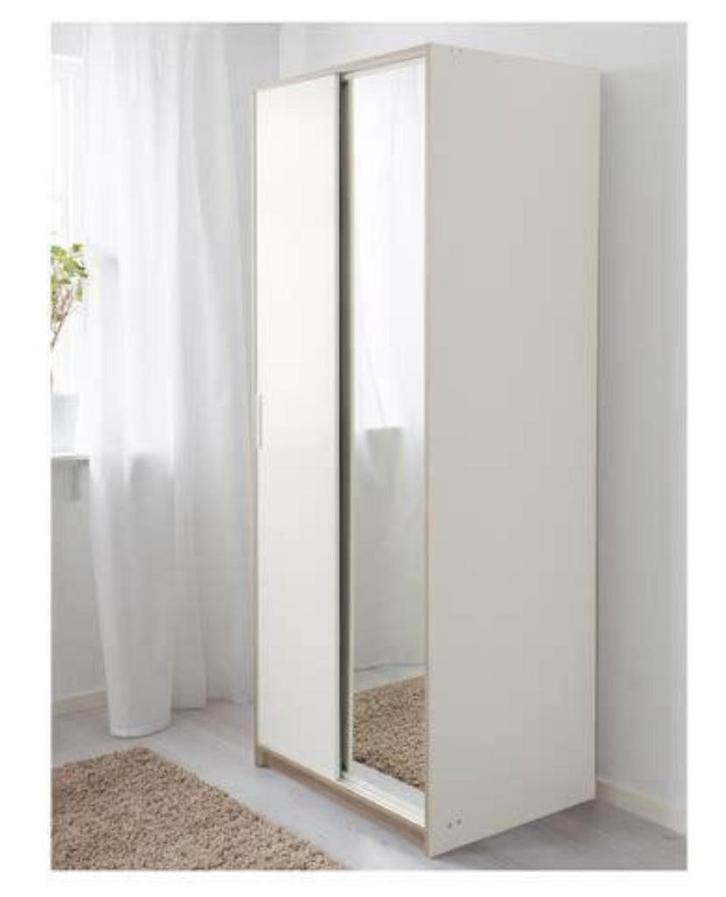 Ikea Trysil kast met spiegel, Huis en Inrichting, Kasten | Kledingkasten, Zo goed als nieuw, 200 cm of meer, 150 tot 200 cm, 50 tot 75 cm
