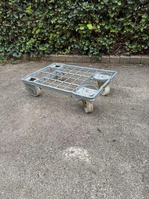Dolly / onderwagen – verzinkt staal met zwenkwielen, Doe-het-zelf en Verbouw, Transportwagens, Gebruikt, Transportkar, Ophalen of Verzenden