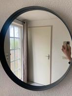 Spiegel metaal zwart, Huis en Inrichting, Woonaccessoires | Spiegels, Ophalen, Minder dan 50 cm, Gebruikt, Rond