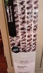 Chenille Deurgordijn Zwart/Wit, Ophalen, Minder dan 50 cm, Nieuw, Basic