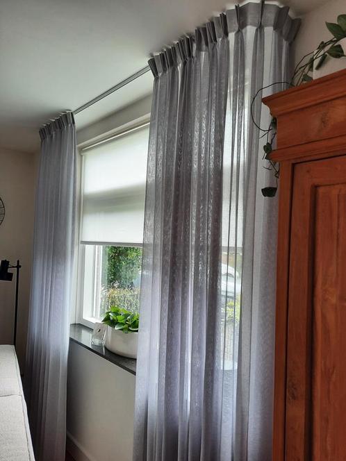 Inbetweens Groove / zilver / grijs zie omschrijving, Huis en Inrichting, Stoffering | Gordijnen en Lamellen, Zo goed als nieuw