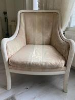 3 Vintage fauteuils - hout, Huis en Inrichting, Ophalen, Gebruikt, Minder dan 75 cm, Riet of Rotan