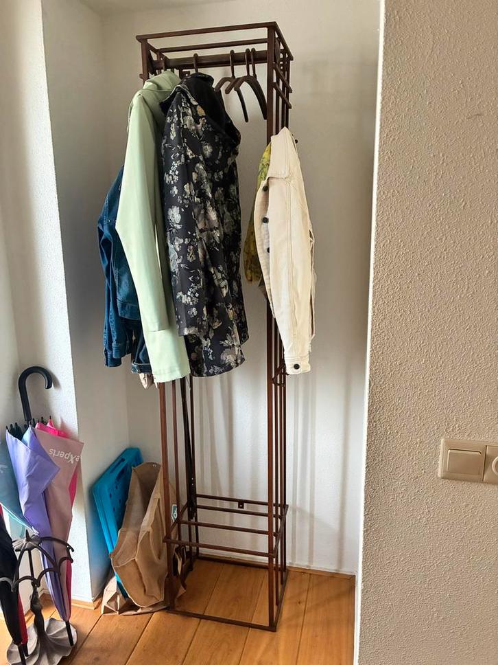 Kapstok en Paraplubak, Huis en Inrichting, Woonaccessoires | Kapstokken, Gebruikt, Staande kapstok, 150 tot 200 cm, Metaal, Ophalen