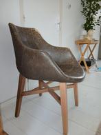 Vintage Bruine Stoel, Huis en Inrichting, Stoelen, Ophalen, Gebruikt, Bruin, Eén