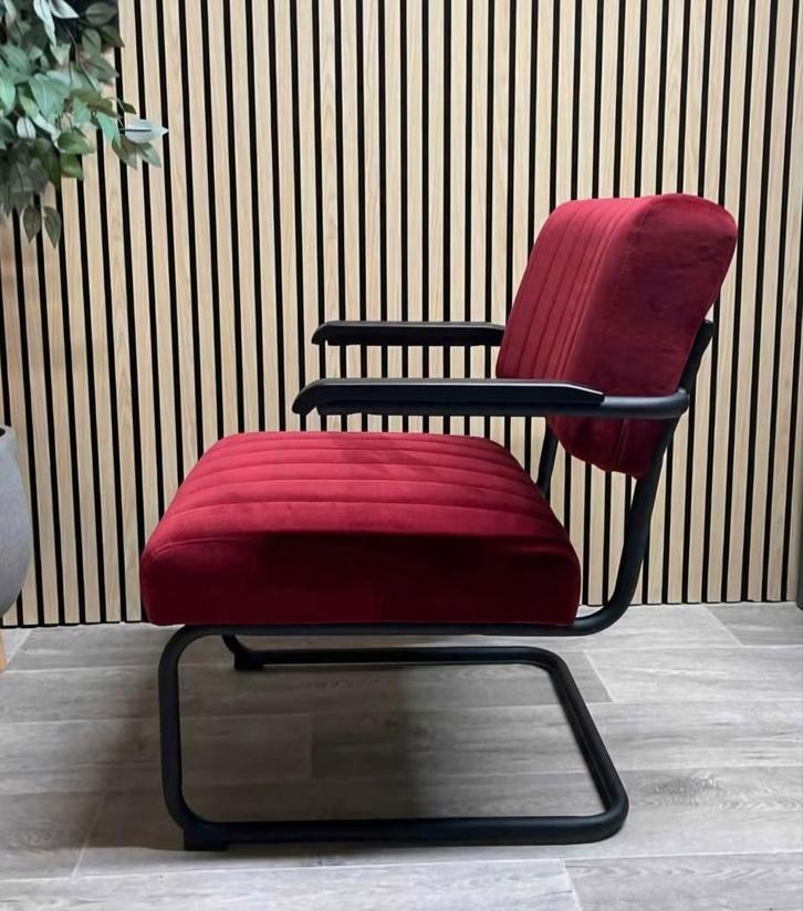 Velvet Fauteuil, Huis en Inrichting, Fauteuils, Nieuw, 50 tot 75 cm, Minder dan 75 cm, Ophalen of Verzenden