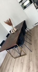 Eettafel ‘Dutchbone Class’ visgraat 220/90 in goede staat, Huis en Inrichting, Stoelen, Ophalen of Verzenden, Zo goed als nieuw