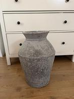 Landelijke grijze vaas / pot, Ophalen, Steen, Overige kleuren, 50 tot 75 cm